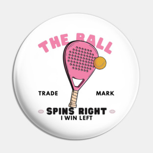 Lefty ball spins Pin