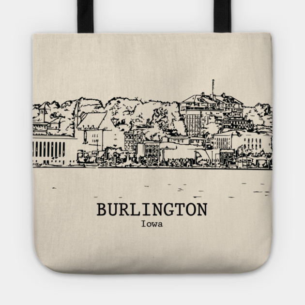 Burlington - Iowa Tote by Lakeric