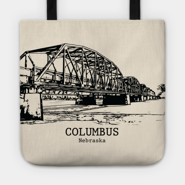 Columbus – Nebraska Tote by Lakeric
