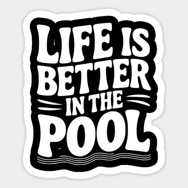 Life is Better in the Pool Magnet by Frank Ring