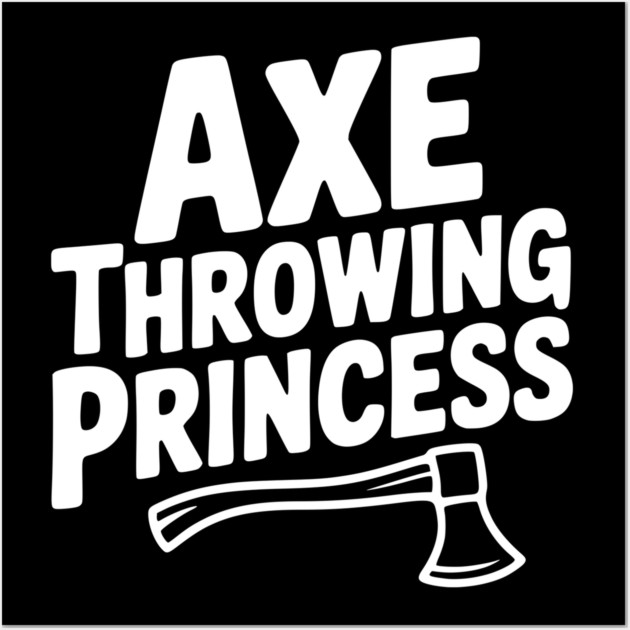 Axe Throwing Princess Wall Art by Frank Ring