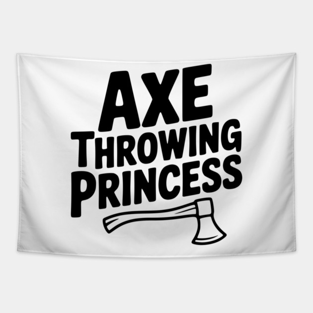 Axe Throwing Princess Tapestry by Frank Ring