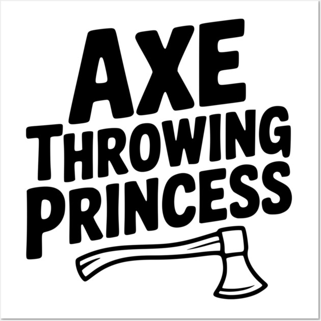 Axe Throwing Princess Wall Art by Frank Ring