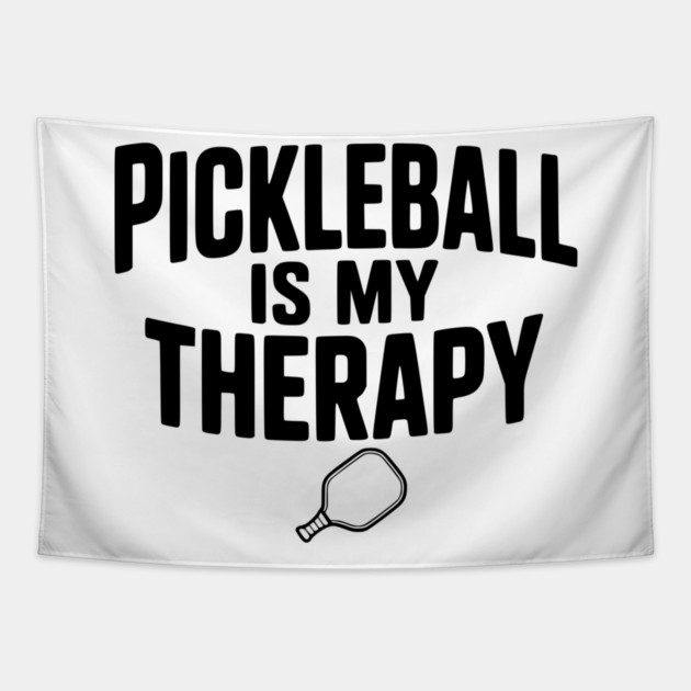 Pickleball is my Therapy Tapestry by Frank Ring