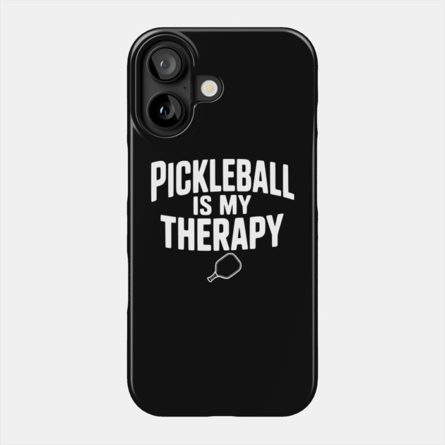 Pickleball is my Therapy Phone Case by Frank Ring