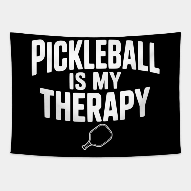 Pickleball is my Therapy Tapestry by Frank Ring