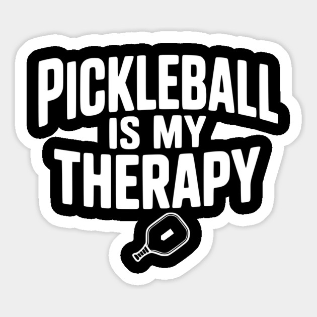 Pickleball is my Therapy Magnet by Frank Ring