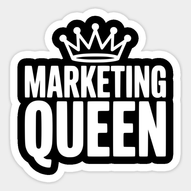 Marketing Queen Sticker by Frank Ring