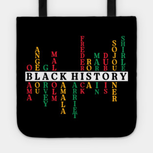 Black History Crossword Leaders - Pan-African Tribute Tote