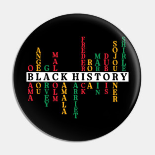 Black History Crossword Leaders - Pan-African Tribute Pin