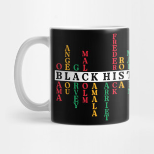 Black History Crossword Leaders - Pan-African Tribute Mug
