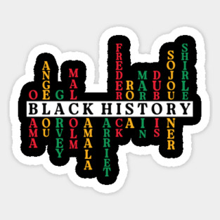 Black History Crossword Leaders - Pan-African Tribute Magnet