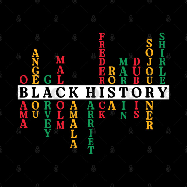 Black History Crossword Leaders - Pan-African Tribute by UrbanLifeApparel