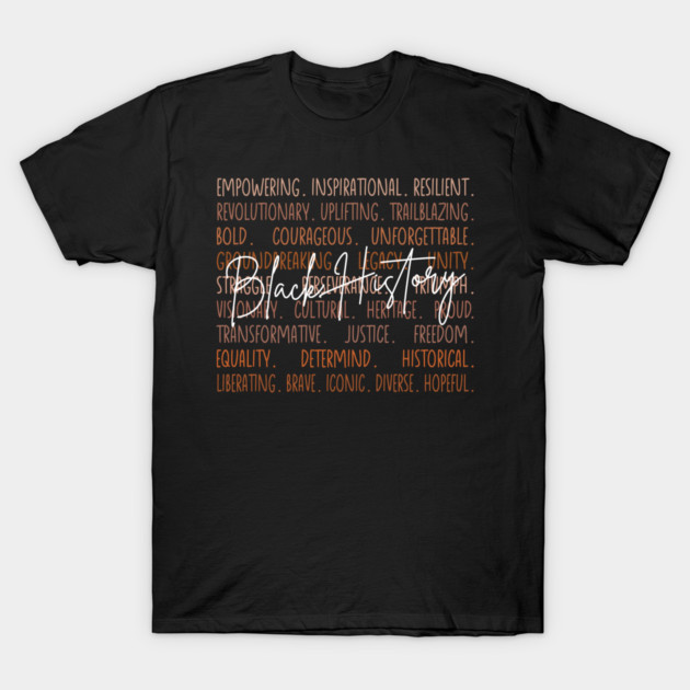 Black History Legacy Word Cloud - Black history T-Shirt by UrbanLifeApparel