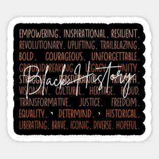 Black History Legacy Word Cloud - Black history Sticker