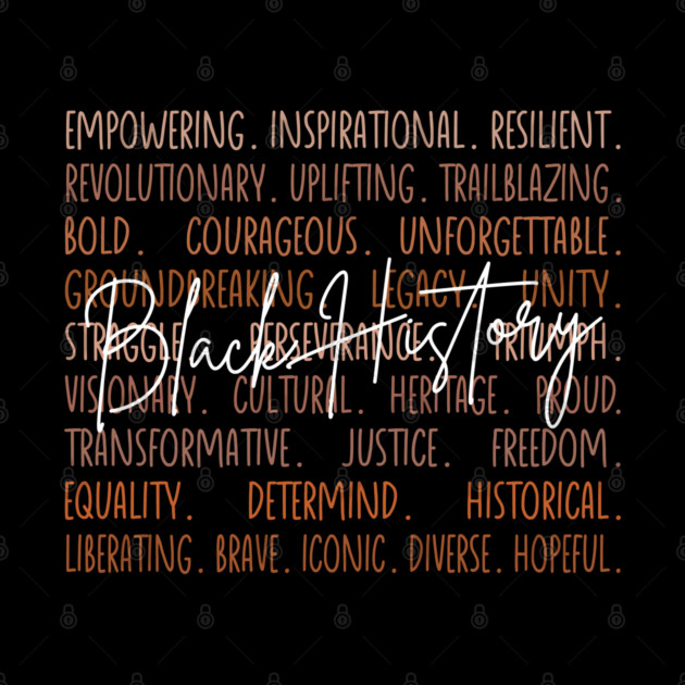 Black History Legacy Word Cloud - Black history by UrbanLifeApparel
