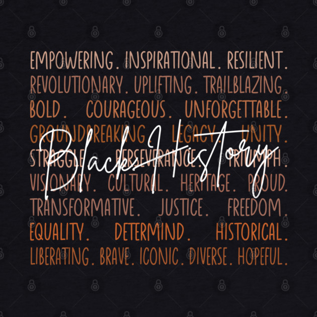Black History Legacy Word Cloud - Black history by UrbanLifeApparel