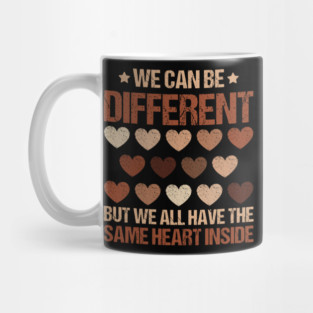 We Can Be Different - Diverse Hearts Unity Mug