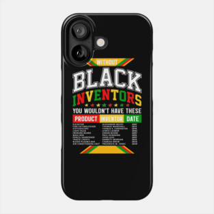 Without Black Inventors - Educational History Tribute Phone Case