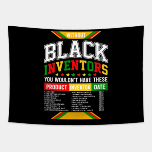 Without Black Inventors - Educational History Tribute Tapestry