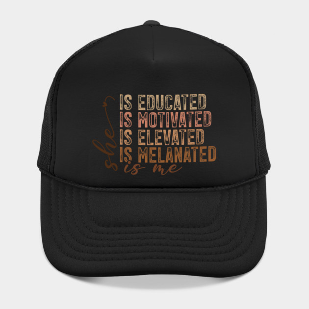 She Is Educated Motivated Melanated - Empowering Affirmations by UrbanLifeApparel