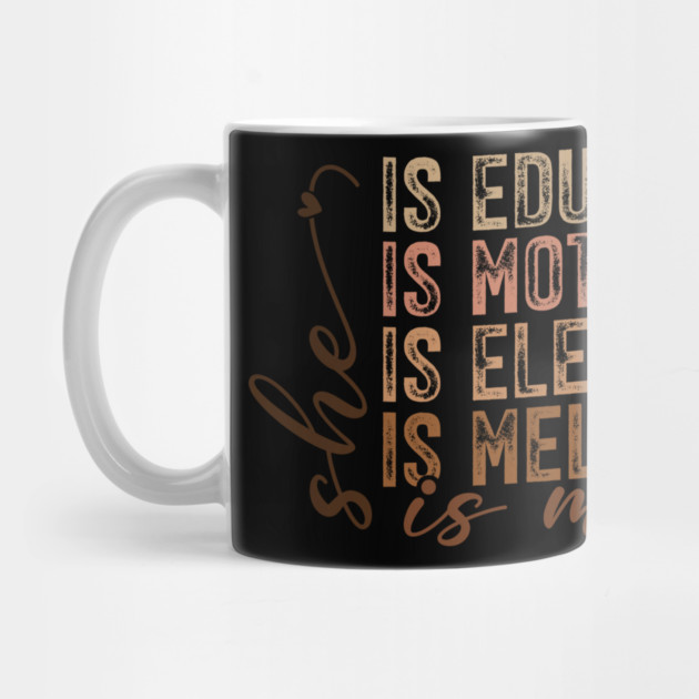 She Is Educated Motivated Melanated - Empowering Affirmations by UrbanLifeApparel