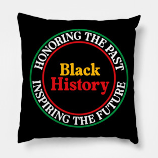 Honoring the Past Inspiring the Future - Black History Seal Pillow