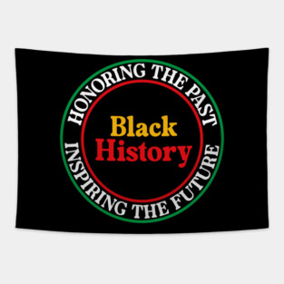 Honoring the Past Inspiring the Future - Black History Seal Tapestry