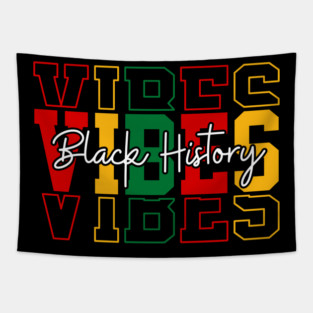 Black History Vibes - Bold Pan-African Streetwear Tapestry