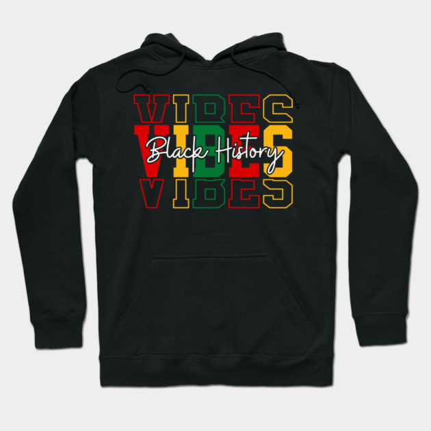 Black History Vibes - Bold Pan-African Streetwear Hoodie by UrbanLifeApparel