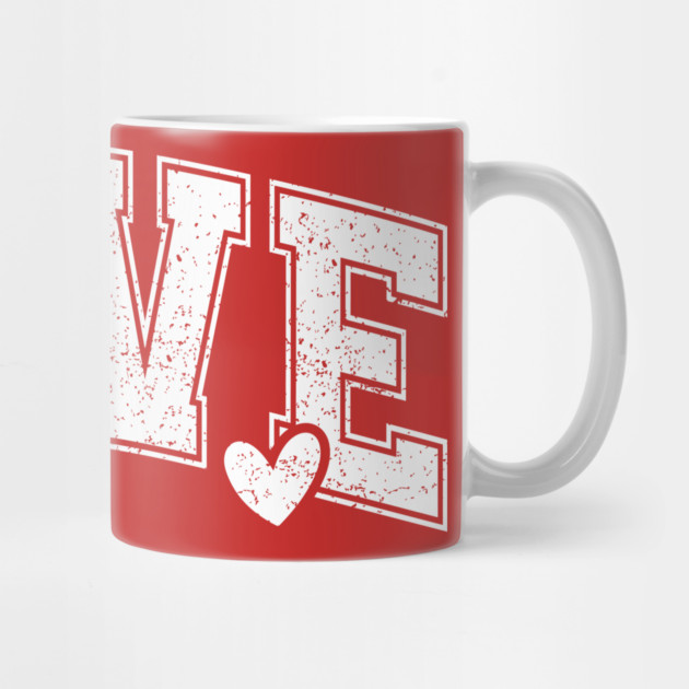 Distressed Varsity Love - Urban Aesthetic Hearts by UrbanLifeApparel