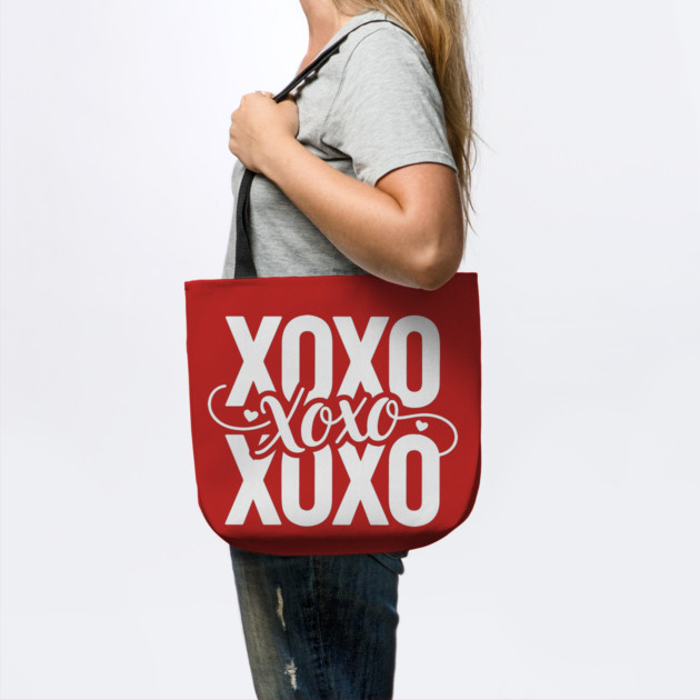 XOXO Love Hearts - Modern Valentine Script by UrbanLifeApparel