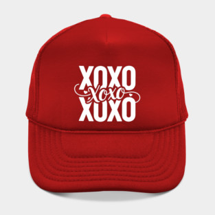 XOXO Love Hearts - Modern Valentine Script Hat