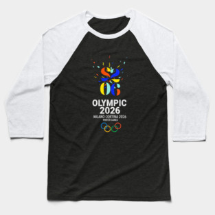 Olympic 2026 | Milan Cortina Winter Sports Baseball T-Shirt
