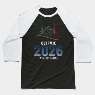 Olympic 2026 | Milan Cortina Winter Sports Baseball T-Shirt