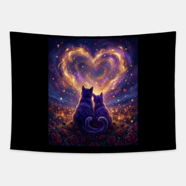 valentine-day Tapestry by Creatifly Graphic Tees