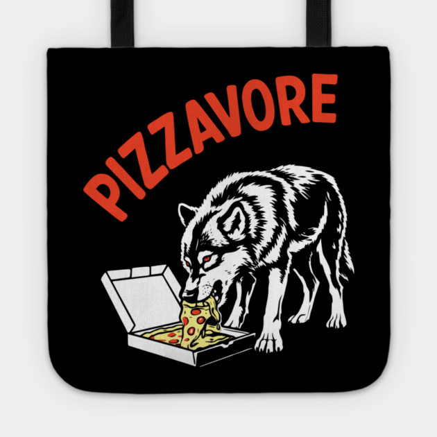 Pizzavore Junk Food Pizza Lover Tote by Anticorporati