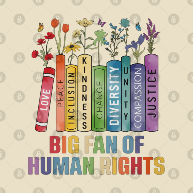 big fan of human rights vintage - Big Fan Of Human Rights Vintage - T ...