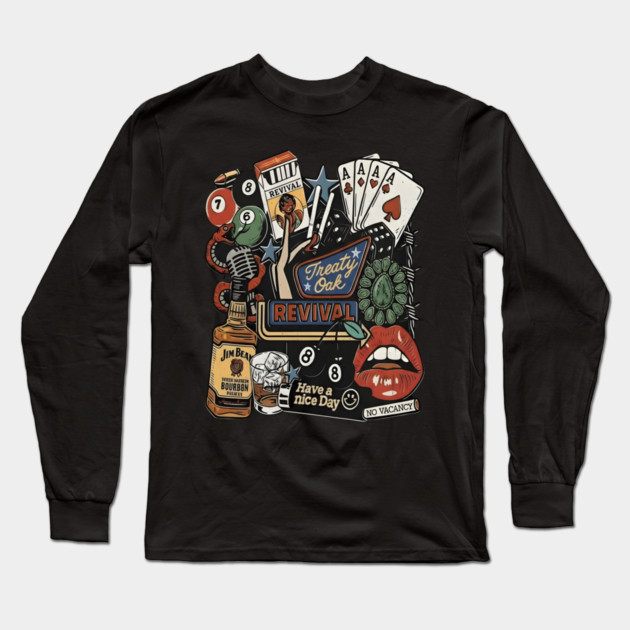 Treaty Oak Revival Long Sleeve T-Shirt by dtr_art