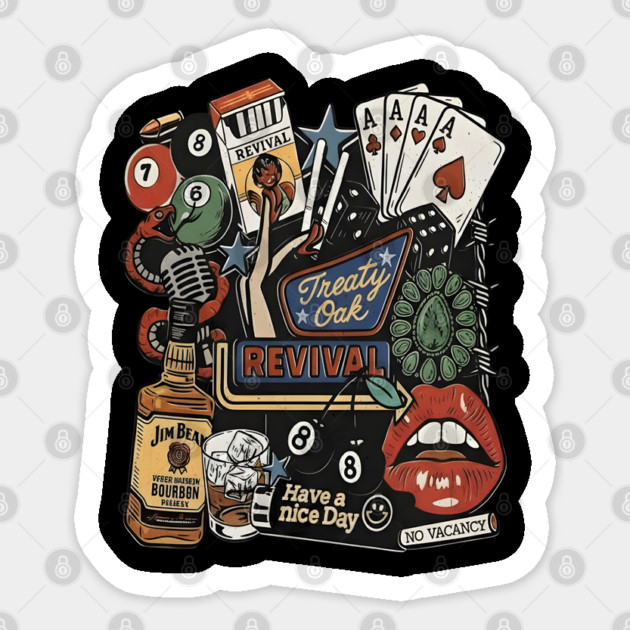 Treaty Oak Revival Sticker by dtr_art