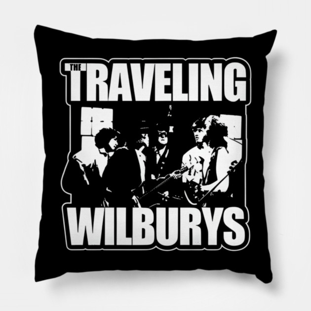 Traveling-Wilburys Pillow by dtr_art
