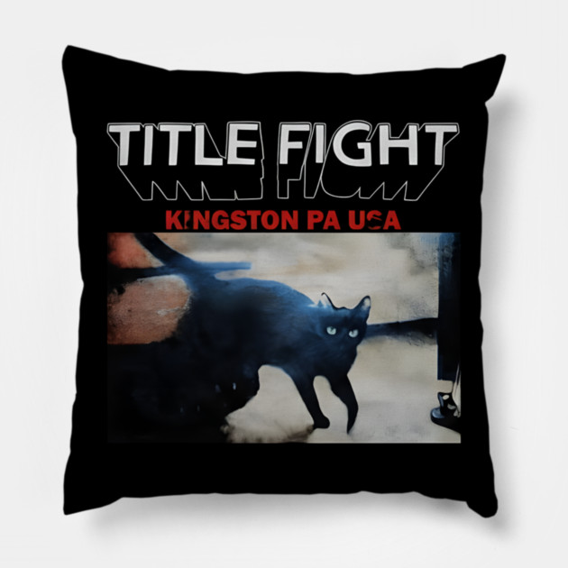 Title-Fight-Band Pillow by dtr_art