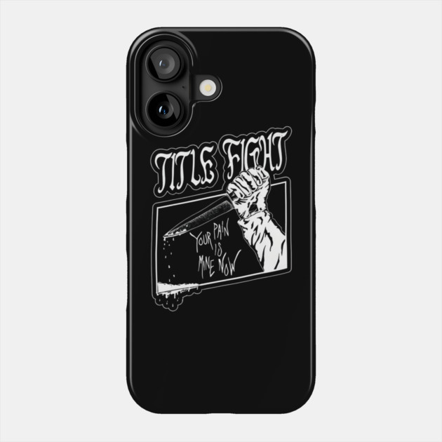 Title-Fight-Band Phone Case by dtr_art