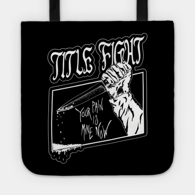 Title-Fight-Band Tote by dtr_art