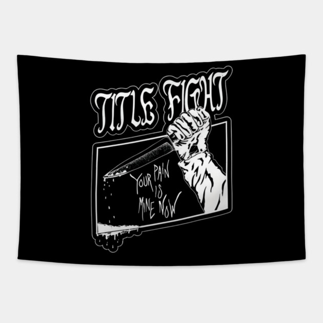 Title-Fight-Band Tapestry by dtr_art