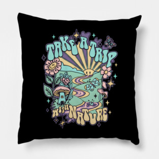 Tripping Daisy Pillow