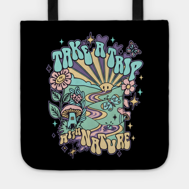 Tripping Daisy Tote by dtr_art