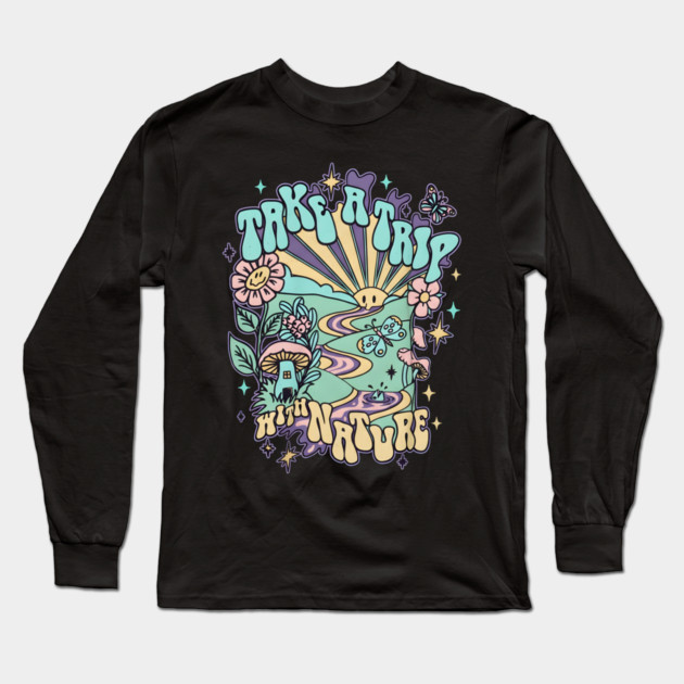Tripping Daisy Long Sleeve T-Shirt by dtr_art