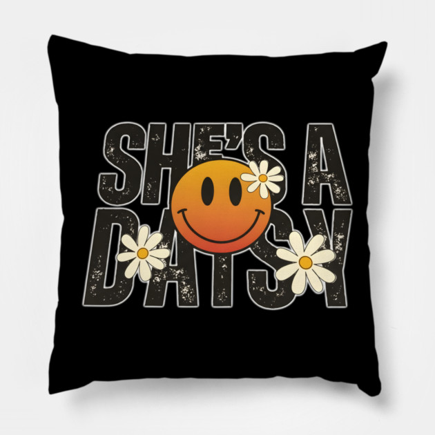 Tripping Daisy Pillow by dtr_art