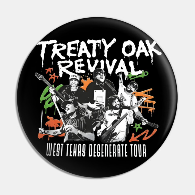 Treaty Oak Revival Pin by dtr_art